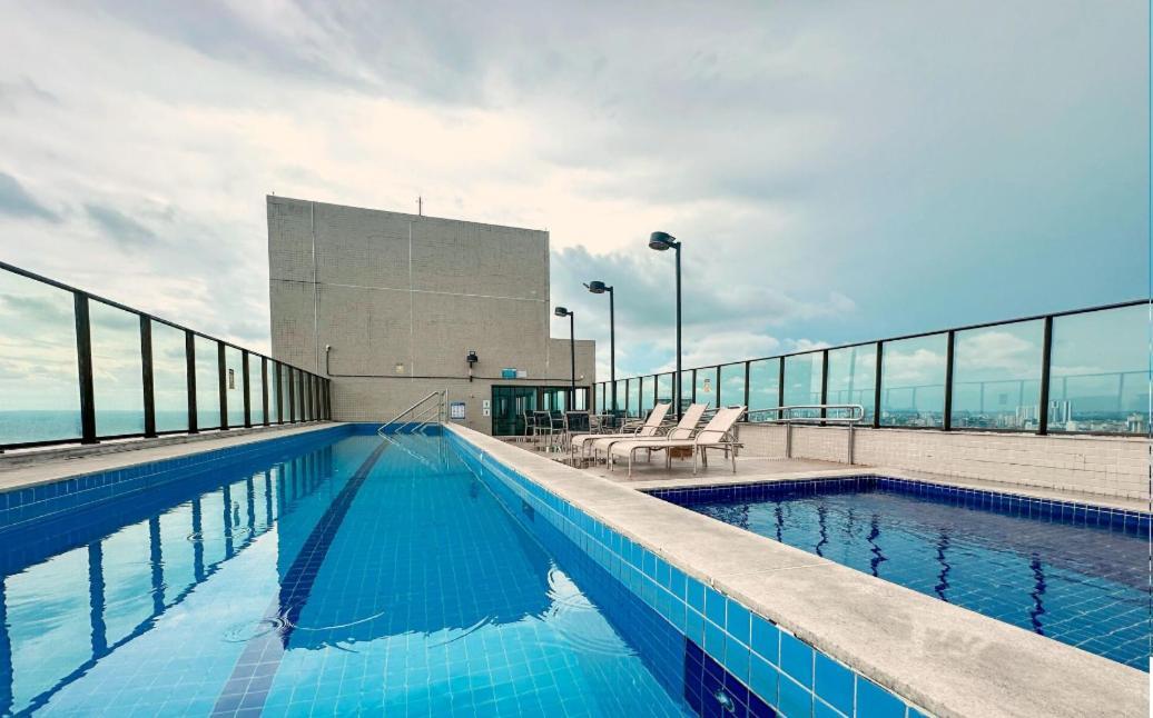Flat Beach Class Excelsior - Em Frente Ao Shopping Riomar ريسيفي المظهر الخارجي الصورة